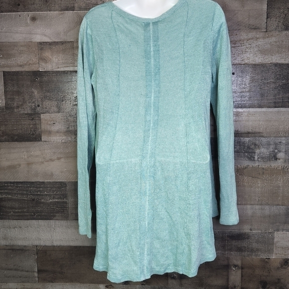 New Eileen Fisher Bateau Neck Boxy Linen Top - Picture 6 of 9